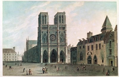 La piazza davanti a Notre-Dame al tempo del Consolato da Angelo Garbizza